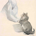 Illustrated Cat Book 2 089 Vintage Illustration A4 Photo Print