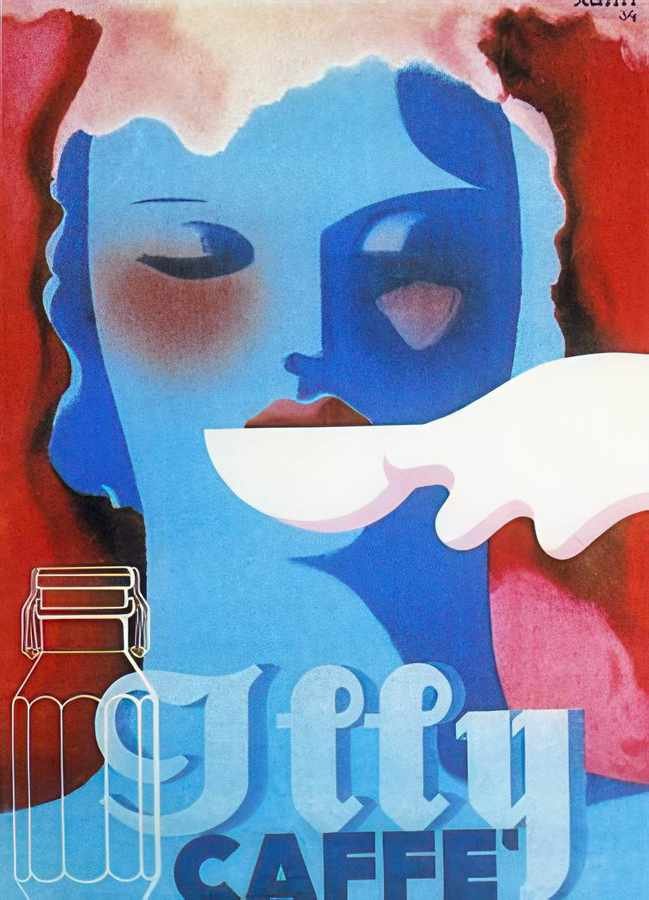 Illy Cafe Vintage Advert A4 Photo Print