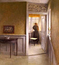 Ilsted Peter Vilhelm Looking Out The Window A4 Photo Print