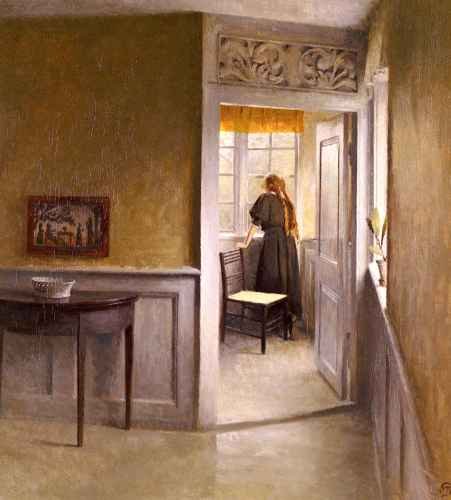 Ilsted Peter Vilhelm Looking Out The Window A4 Photo Print