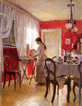 Ilsted Peter Wilhelm The Dining Room A4 Photo Print