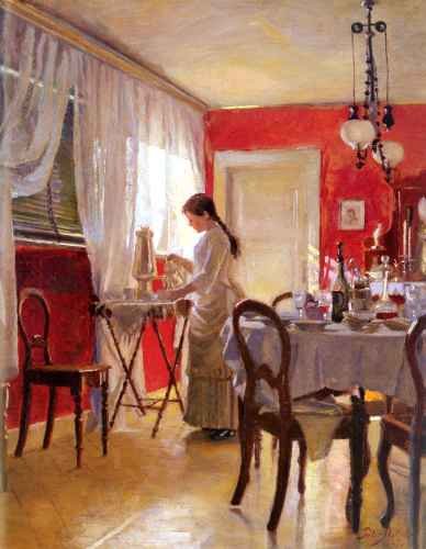 Ilsted Peter Wilhelm The Dining Room A4 Photo Print