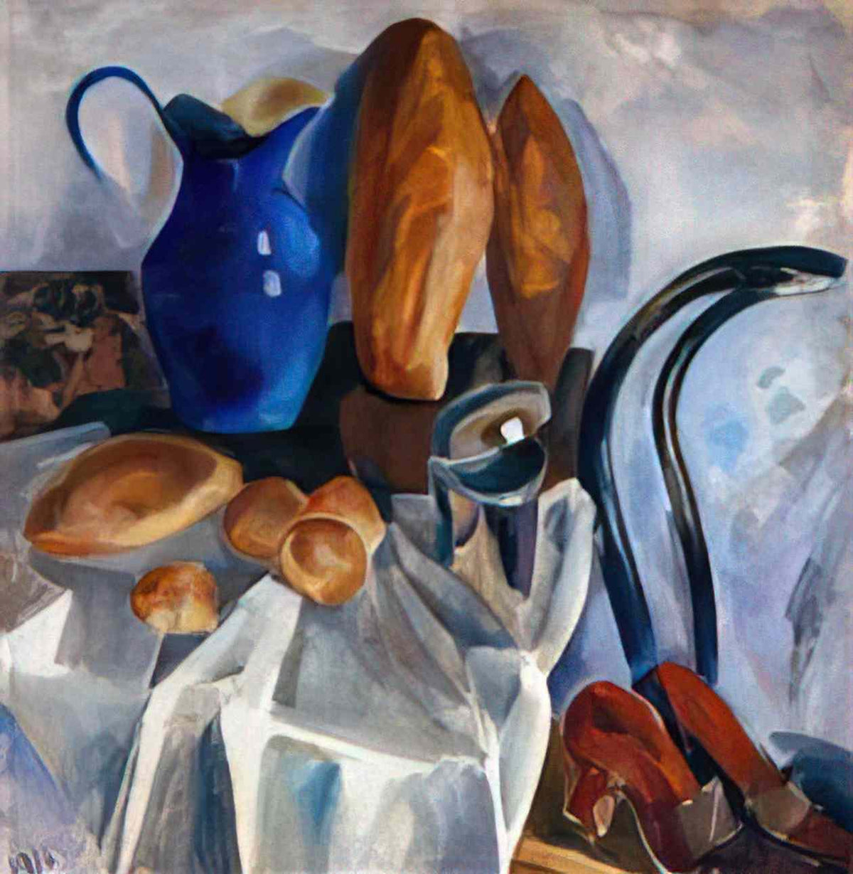 Ilya Mashkov still life with bread and pumpkin 1914 Art A4 Photo Print