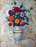 Ilya Mashkov still life with dahlias 1912 Art A4 Photo Print