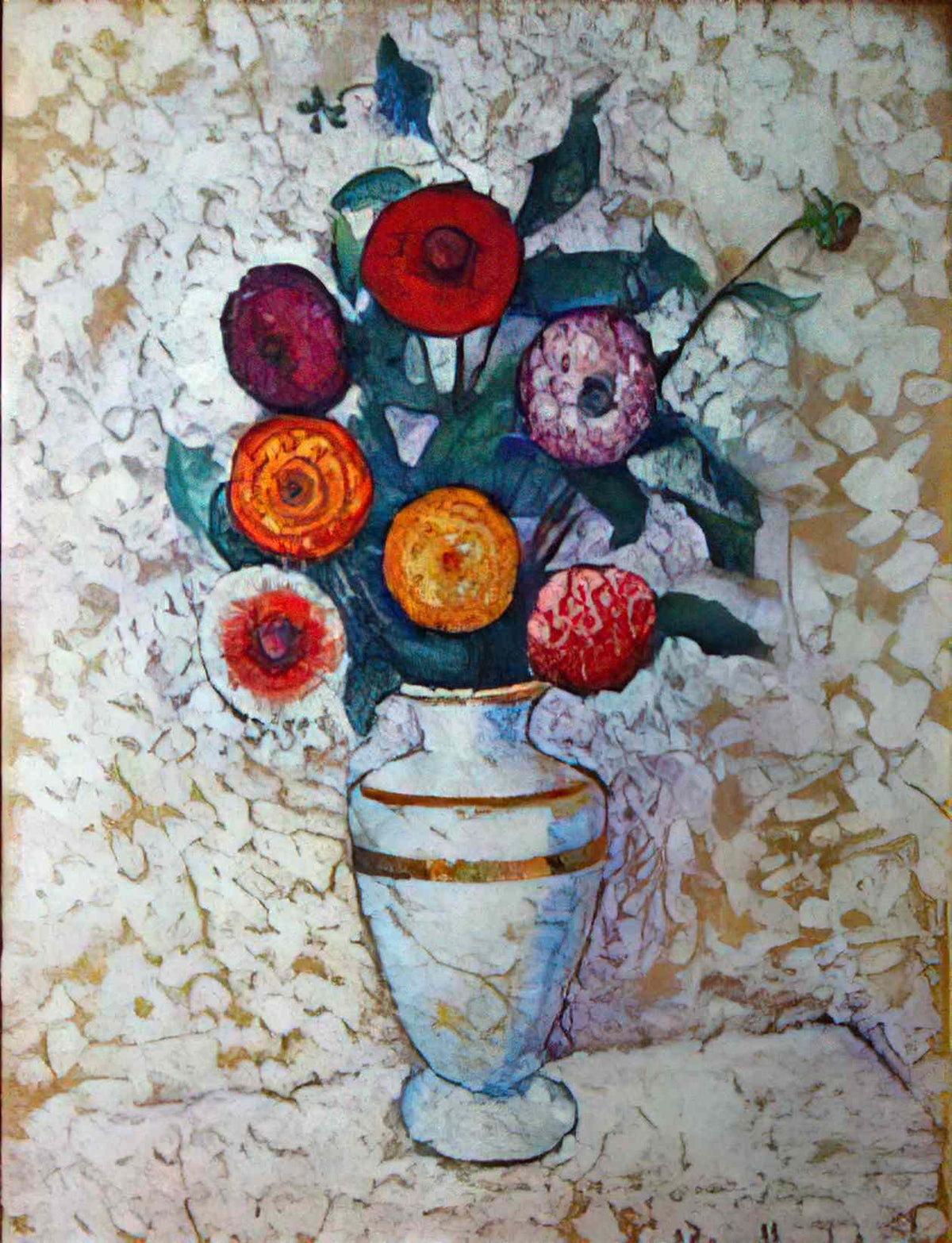 Ilya Mashkov still life with dahlias 1912 Art A4 Photo Print