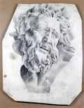 Ilya Mashkov the head of laocoon 1900 Art A4 Photo Print