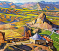 Ilya Mashkov view of genoese fortress in sudak 1917 Art A4 Photo Print