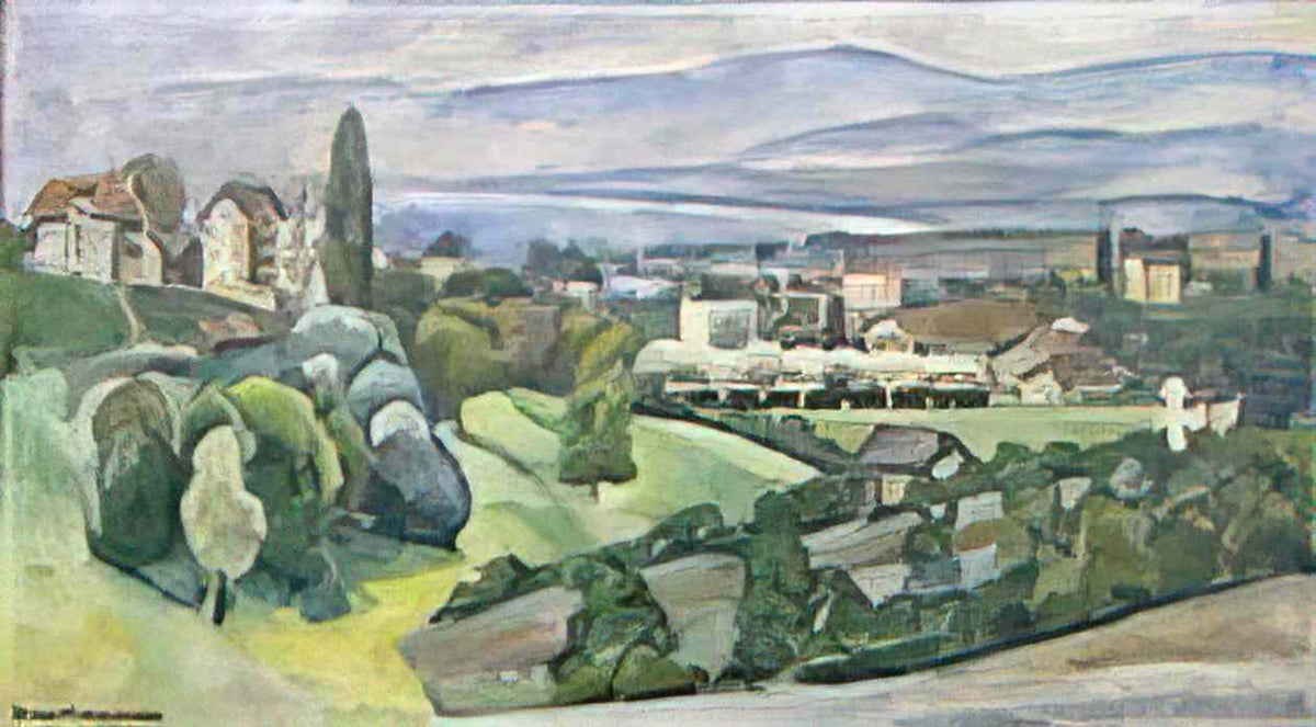 Ilya Mashkov view of lausanne Art A4 Photo Print