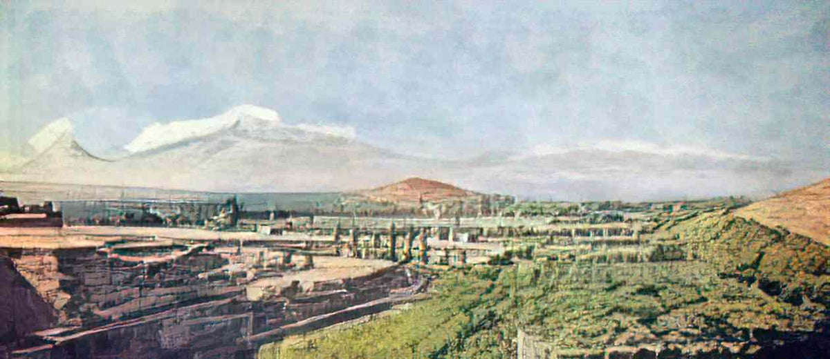 Ilya Mashkov view of the valley ararat Art A4 Photo Print