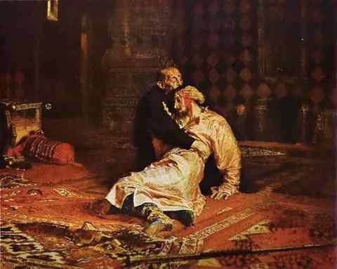 Ilya Repin Ivan The Terrible And His Son A4 Photo Print