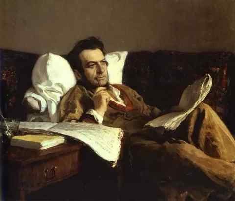 Ilya Repin Mikhail Glinka A4 Photo Print