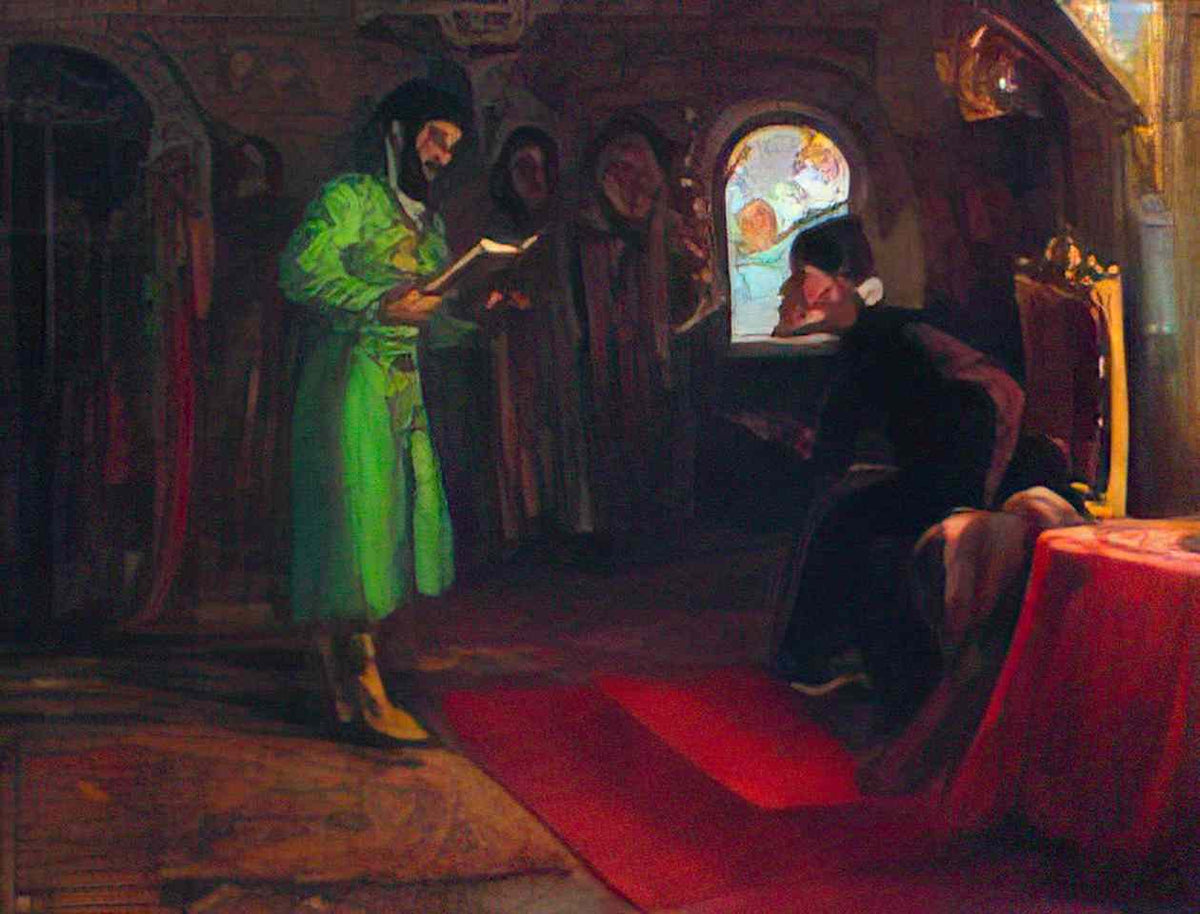 Ilya Repin boris godunov with ivan the terrible 1890 Art A4 Photo Print