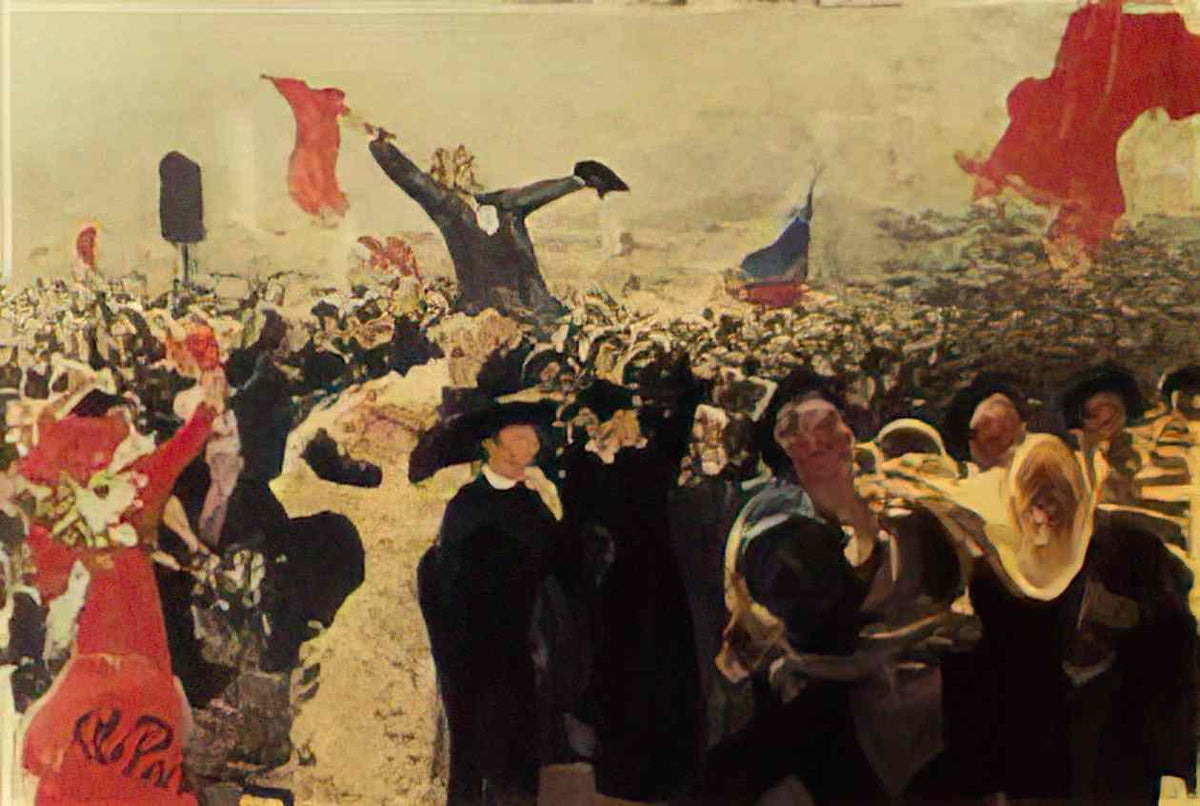Ilya Mashkov square in the village mikhailovskaya 1933 Art A4 Photo Print