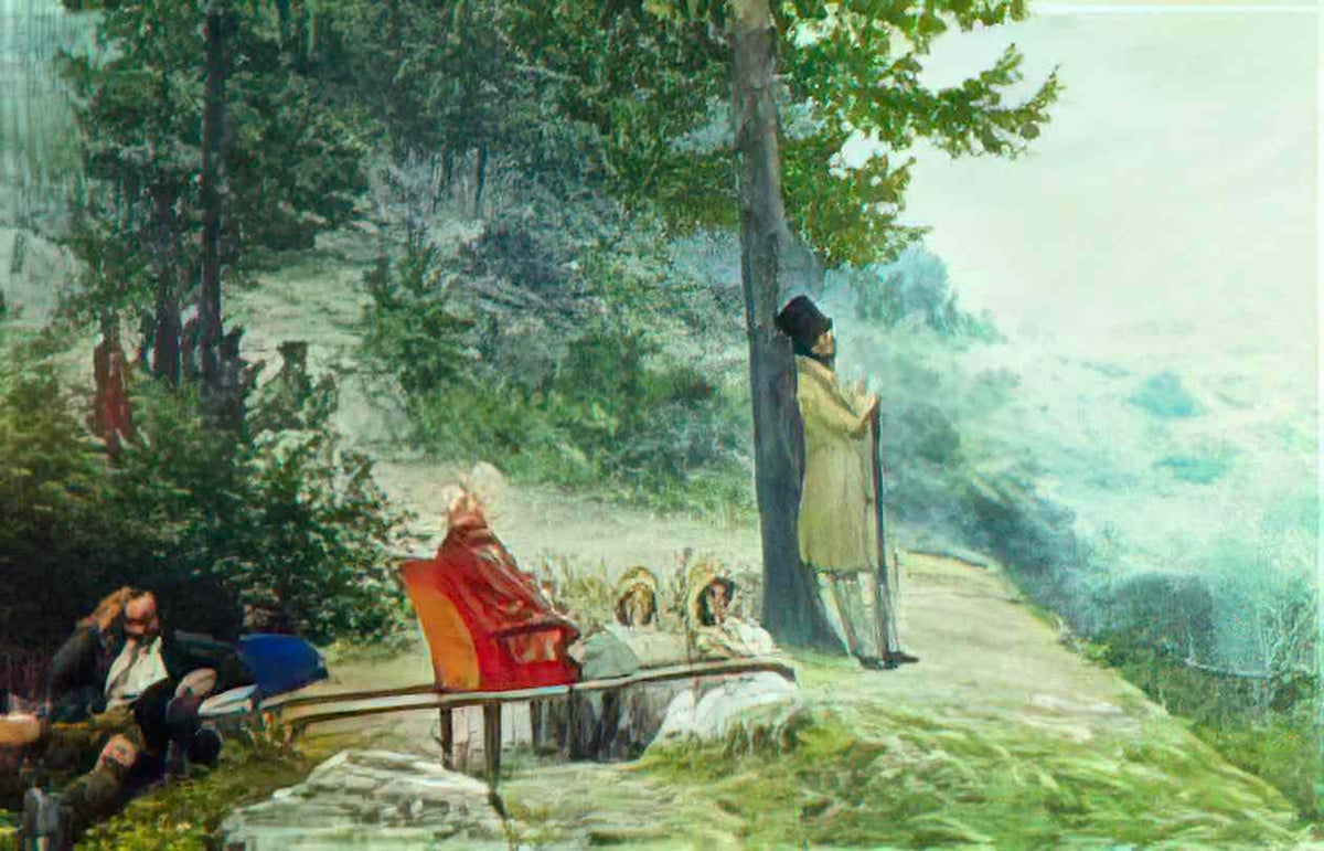 Ilya Repin emperor nicholas i and empress alexandra feodorovna 1908 Art A4 Photo Print