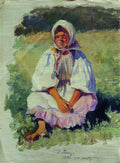 Ilya Repin a bemused momen Art A4 Photo Print