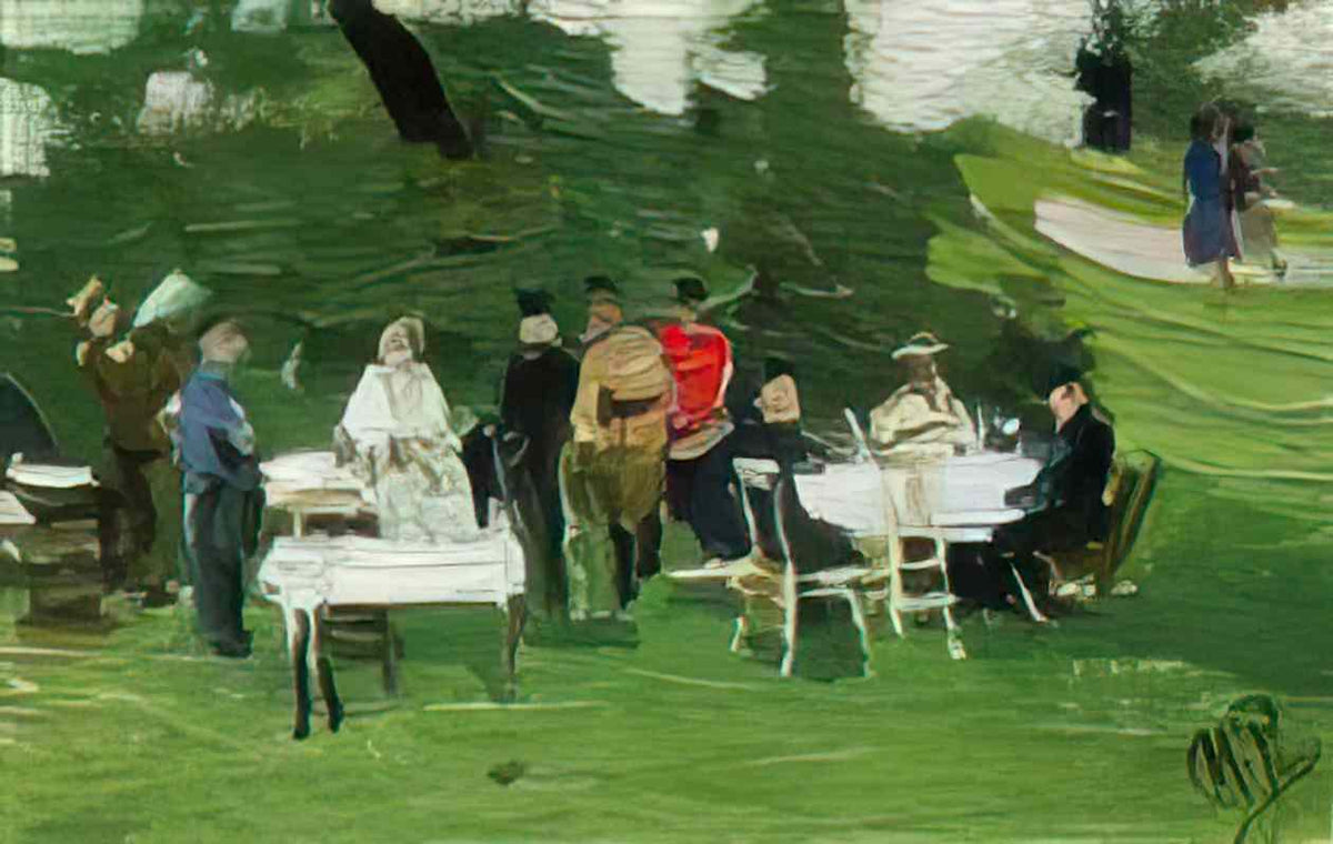 Ilya Repin a man in white jacket 1913 Art A4 Photo Print
