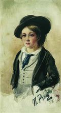 Ilya Repin portrait of a boy Art A4 Photo Print