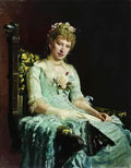 Ilya Repin portrait of a woman e d botkina 1881 Art A4 Photo Print