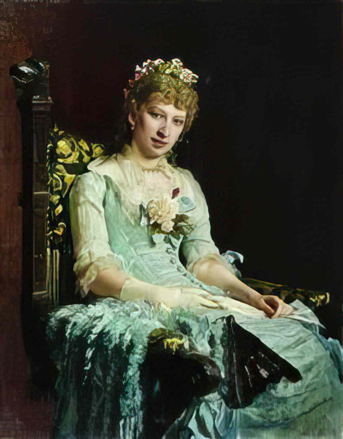 Ilya Repin portrait of a woman e d botkina 1881 Art A4 Photo Print