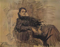 Ilya Repin portrait of actress eleonora duse 1891 Art A4 Photo Print