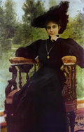 Ilya Repin portrait of maria andreeva 1905 Art A4 Photo Print