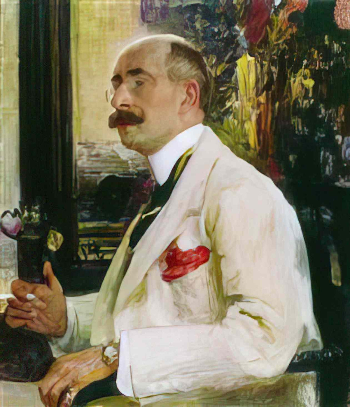 Ilya Repin portrait of n d ermakov 1914 Art A4 Photo Print
