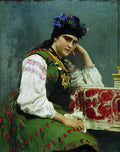 Ilya Repin portrait of sophia dragomirova 1889 Art A4 Photo Print