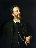 Ilya Repin portrait of the artist grigory myasoedov 1886 Art A4 Photo Print