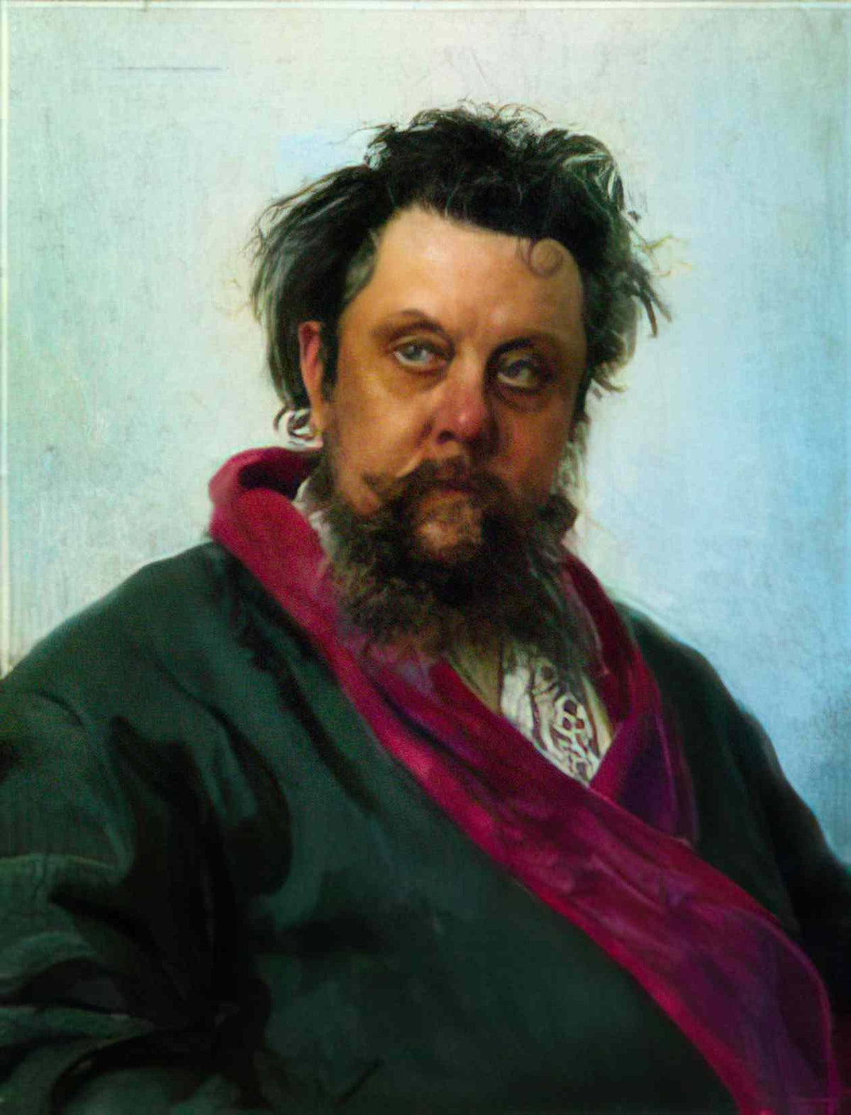 Ilya Repin portrait of the composer modest musorgsky 1881 Art A4 Photo Print