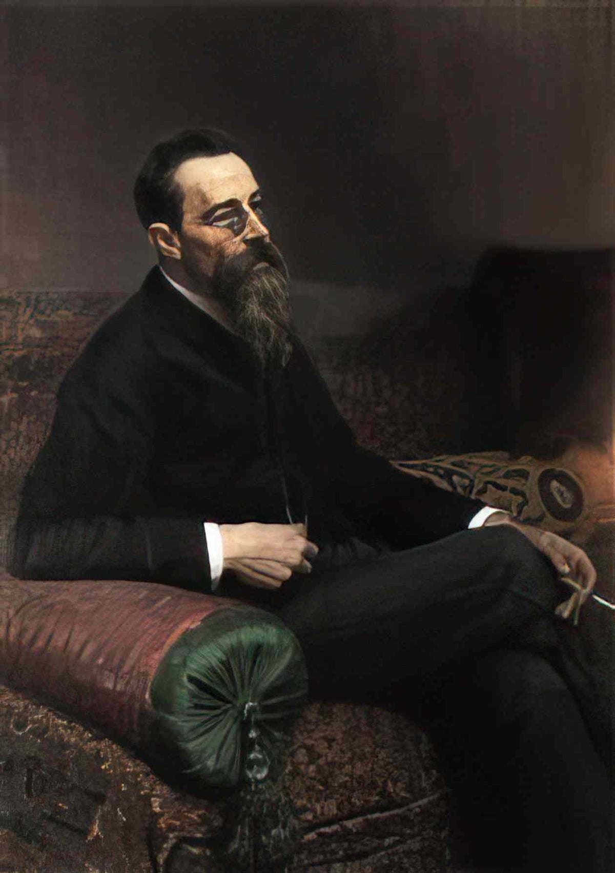 Ilya Repin portrait of the composer nikolay rymsky korsakov 1893 Art A4 Photo Print