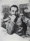 Ilya Repin portrait of v a zhirkevich 1891 Art A4 Photo Print