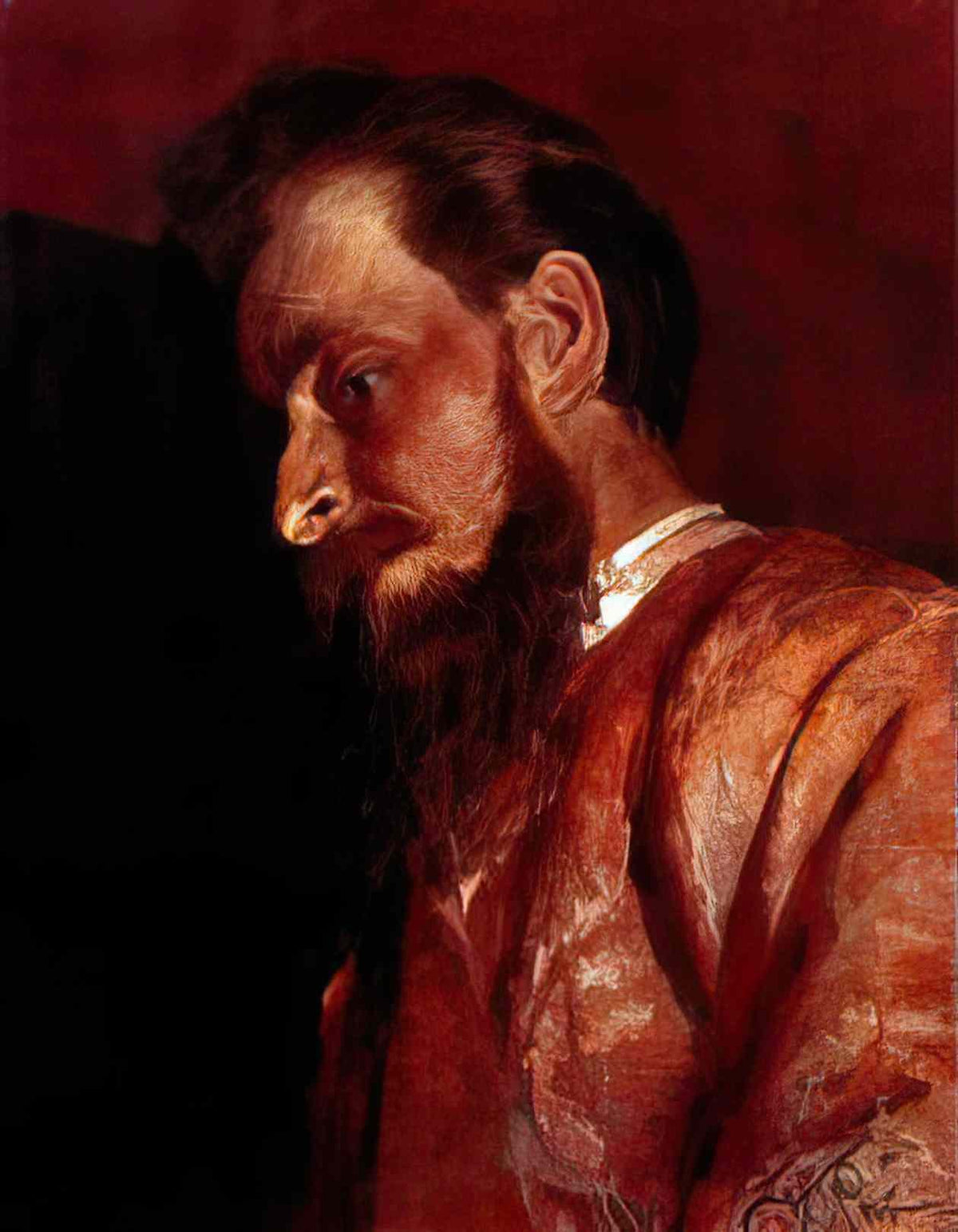 Ilya Repin portrait of v k menk 1884 Art A4 Photo Print