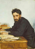 Ilya Repin portrait of writer vsevolod mikhailovich garshin 1884 A4 Photo Print