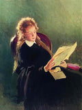 Ilya Repin reading girl 1876 Art A4 Photo Print