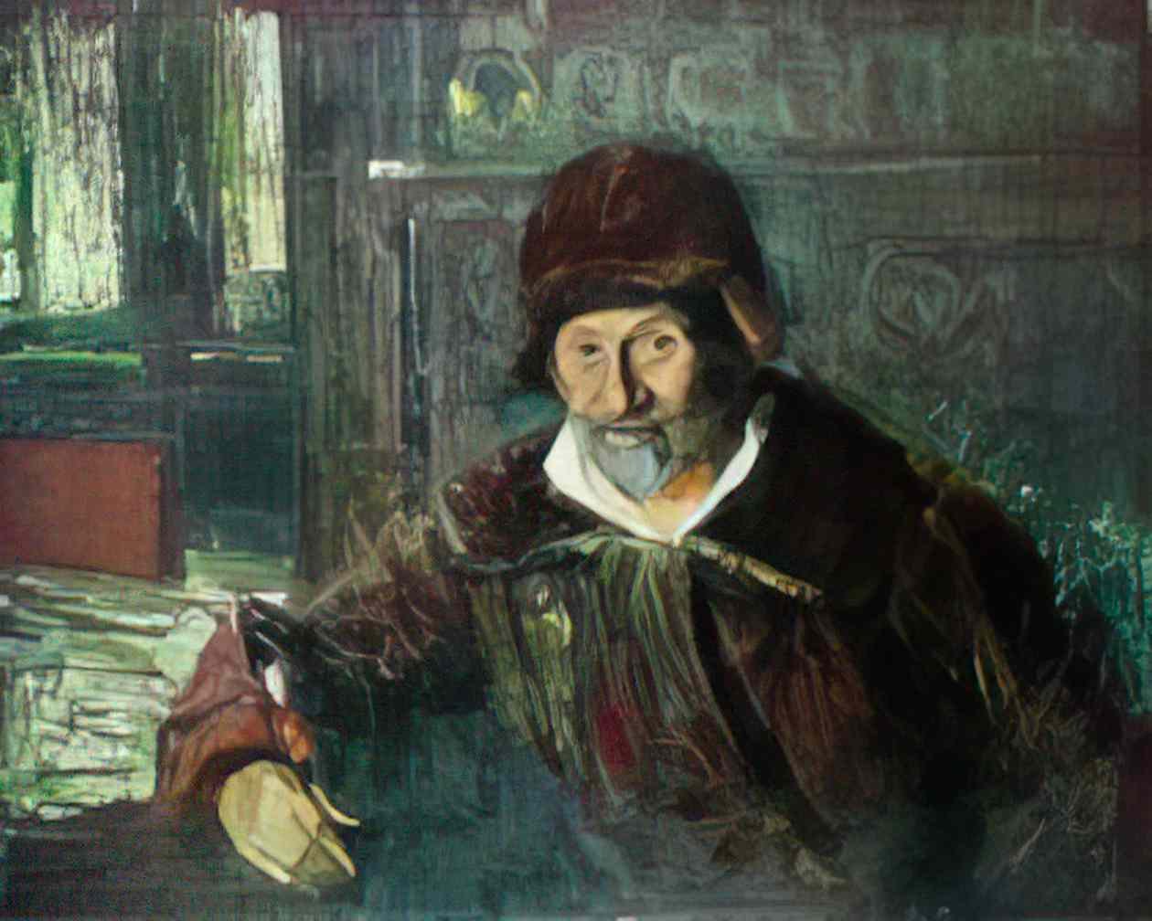 Ilya Repin portrait of n v delyarov 1910 Art A4 Photo Print