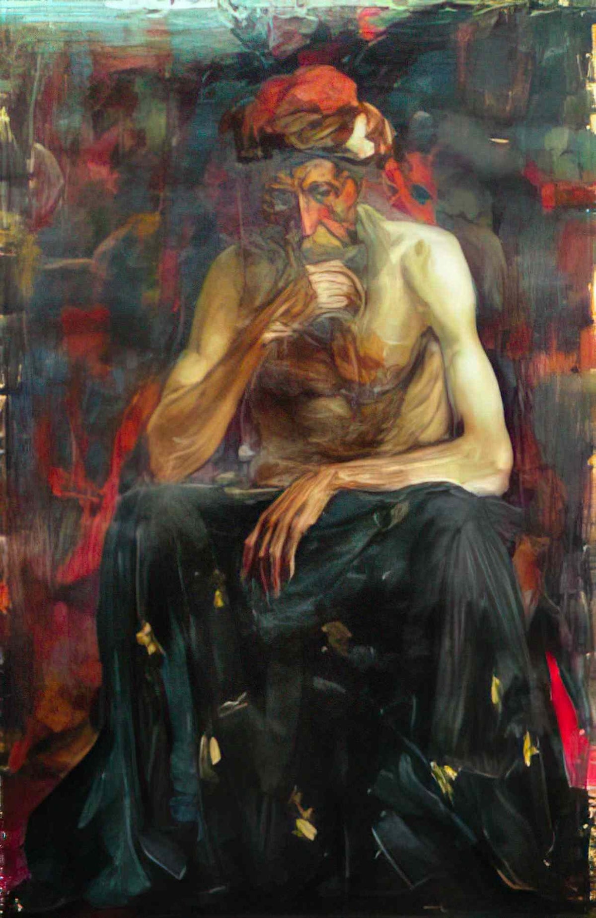 Ilya Repin the model in the turban Art A4 Photo Print