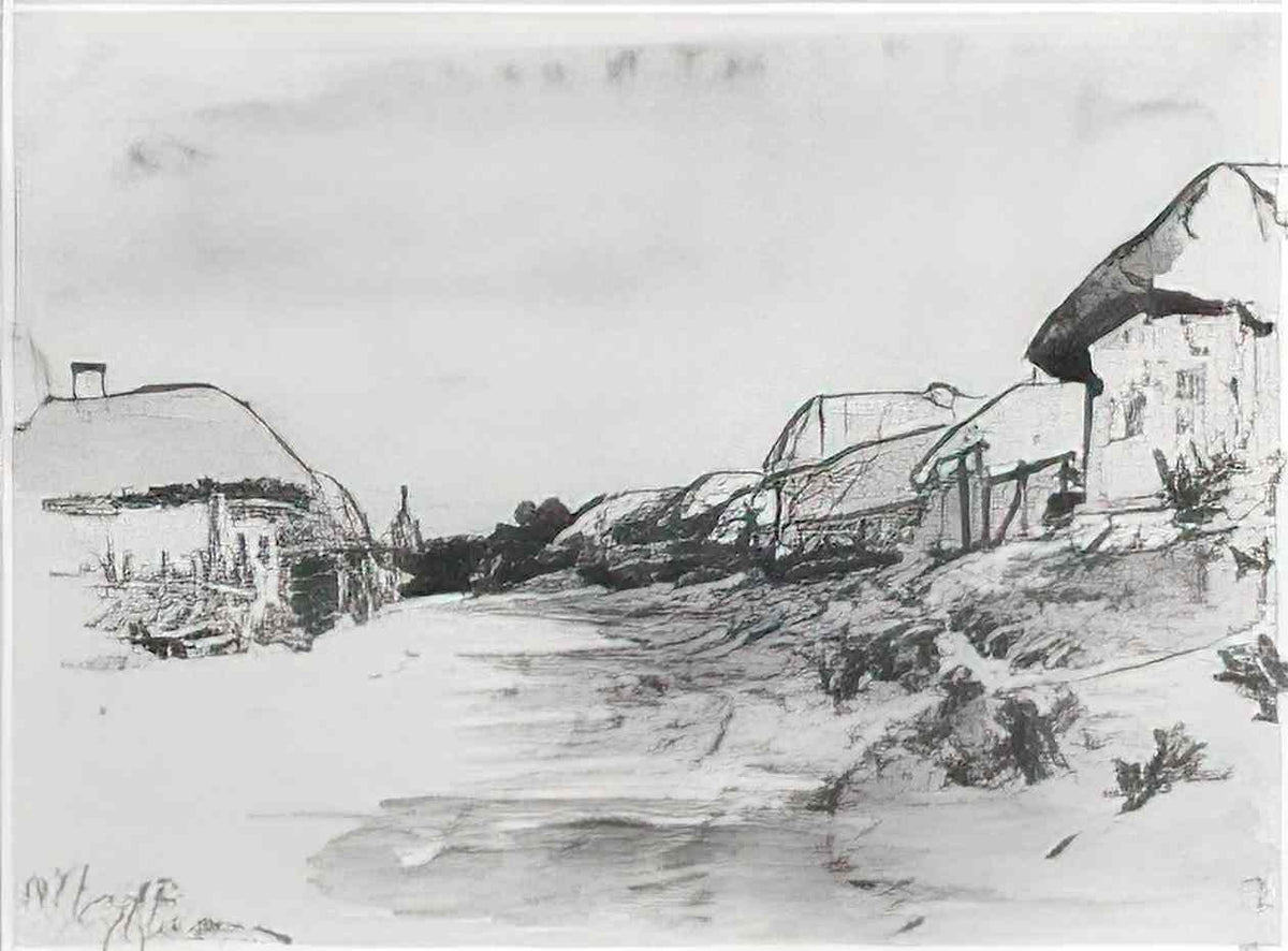 Ilya Repin the village of mokhnachi 1877 Art A4 Photo Print