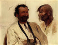 Ilya Repin two ukrainian peasants 1880 Art A4 Photo Print