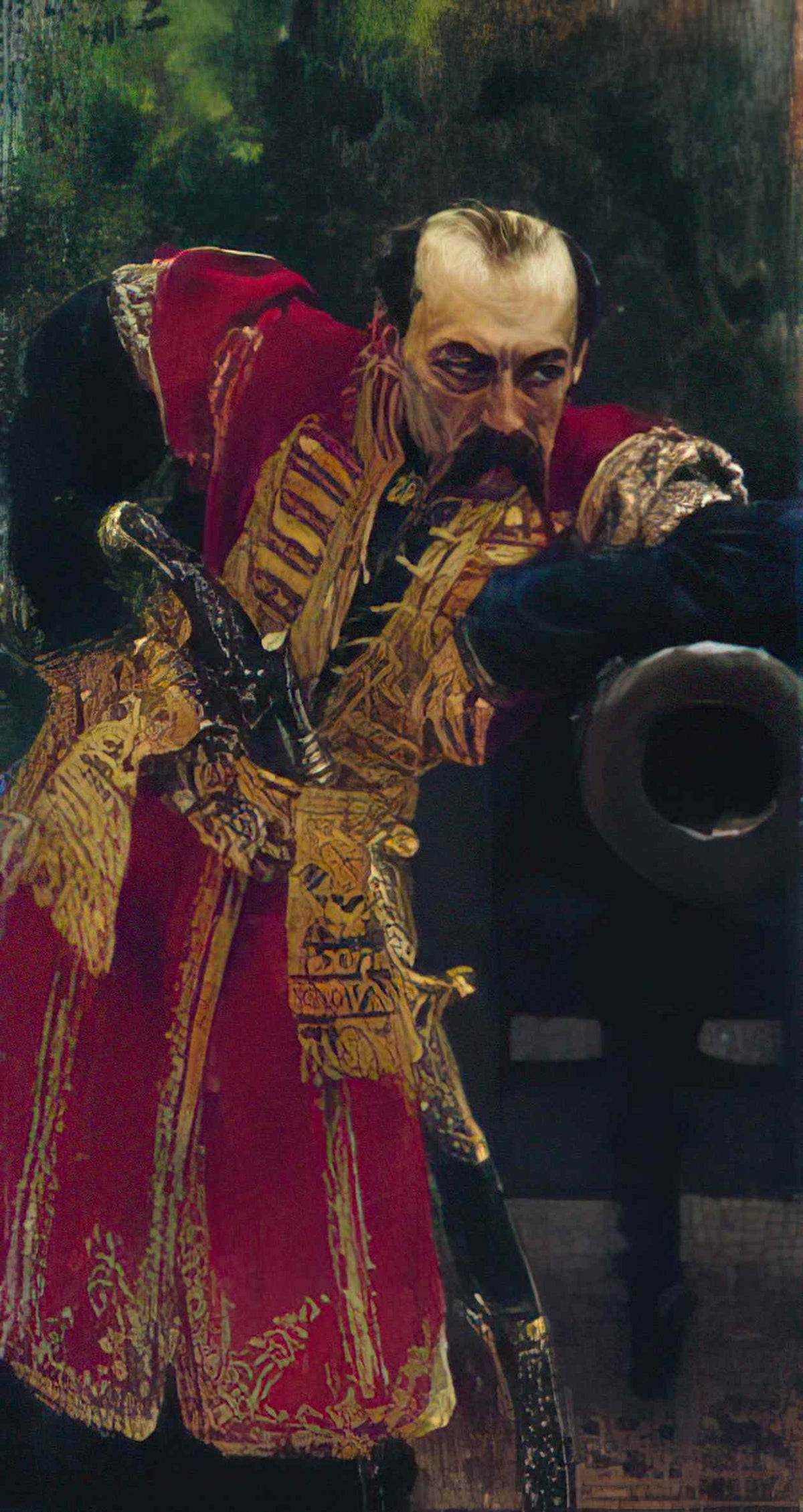 Ilya Repin zaporizhian colonel 1880 Art A4 Photo Print