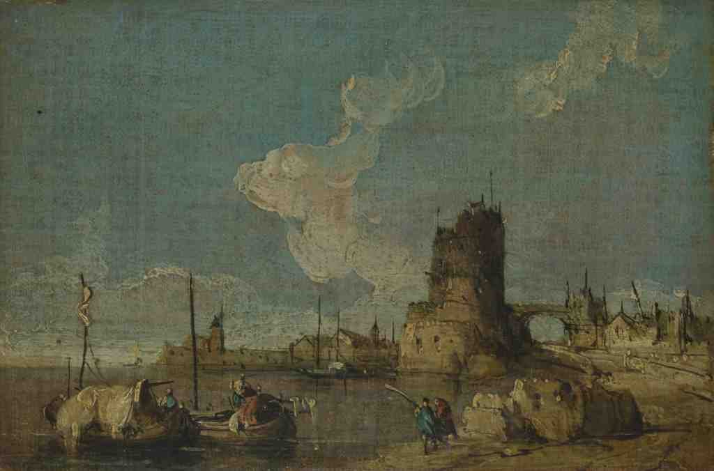 Imitator of Francesco Guardi A Ruin Caprice 1 A4 Photo Print
