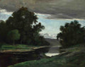 Imitator of Gustave Courbet Landscape A4 Photo Print