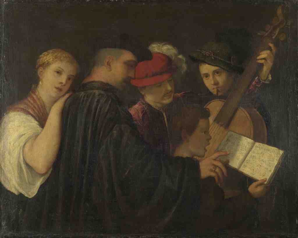 Imitator of Titian A Concert A4 Photo Print