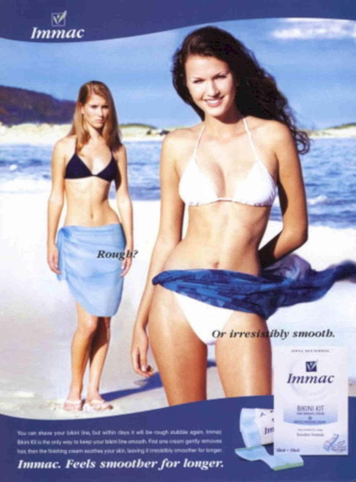 Immac Bikini Kit Vintage Retro Advert Poster A4 Photo Print