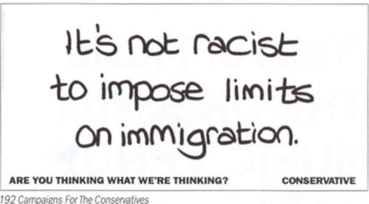Immigration Limits Conservative Vintage Retro Advert Poster A4 Photo Print