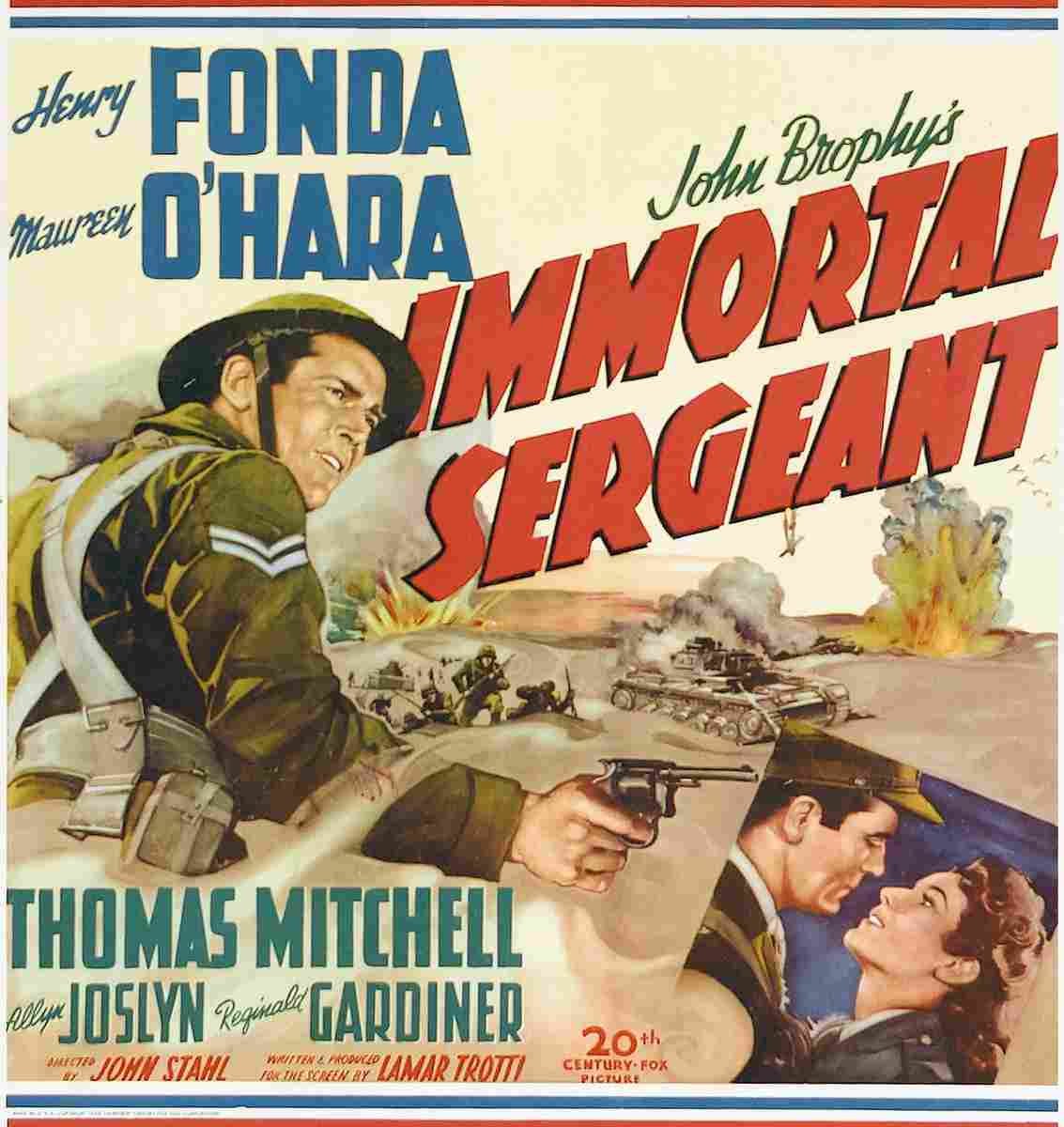 Immortal Sergeant 02  film star poster A4 Photo Print