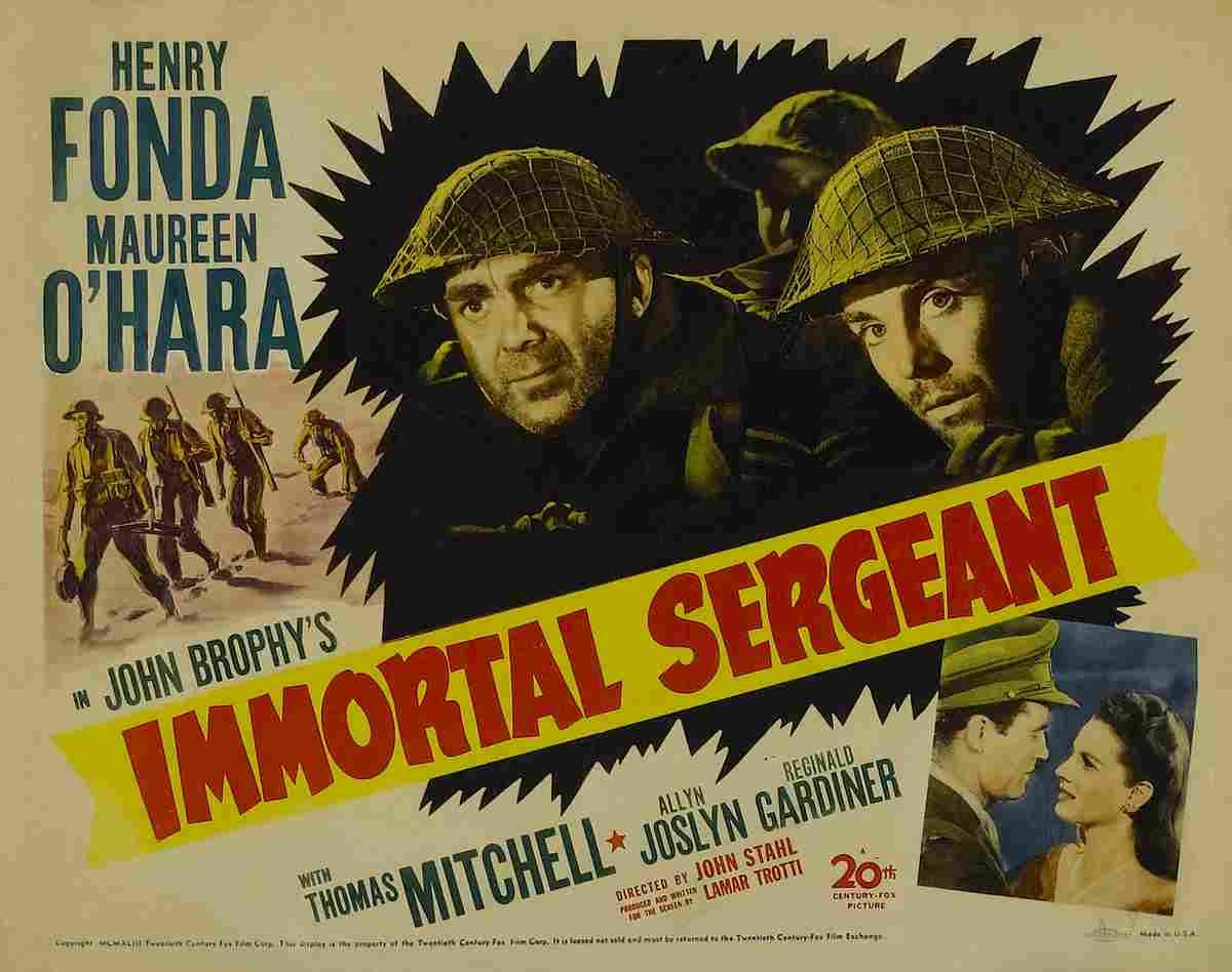 Immortal Sergeant 03  film star poster A4 Photo Print