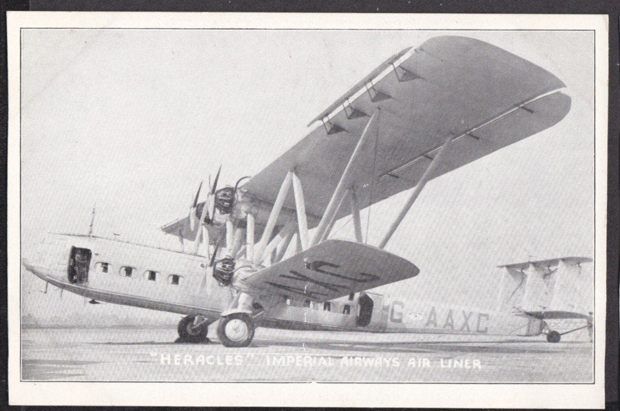 Imperial Airways Air Liner Heracles On Runway Vintage A4 Photo Print