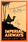 Imperial Airways Camel Vintage Retro Advert Poster A4 Photo Print