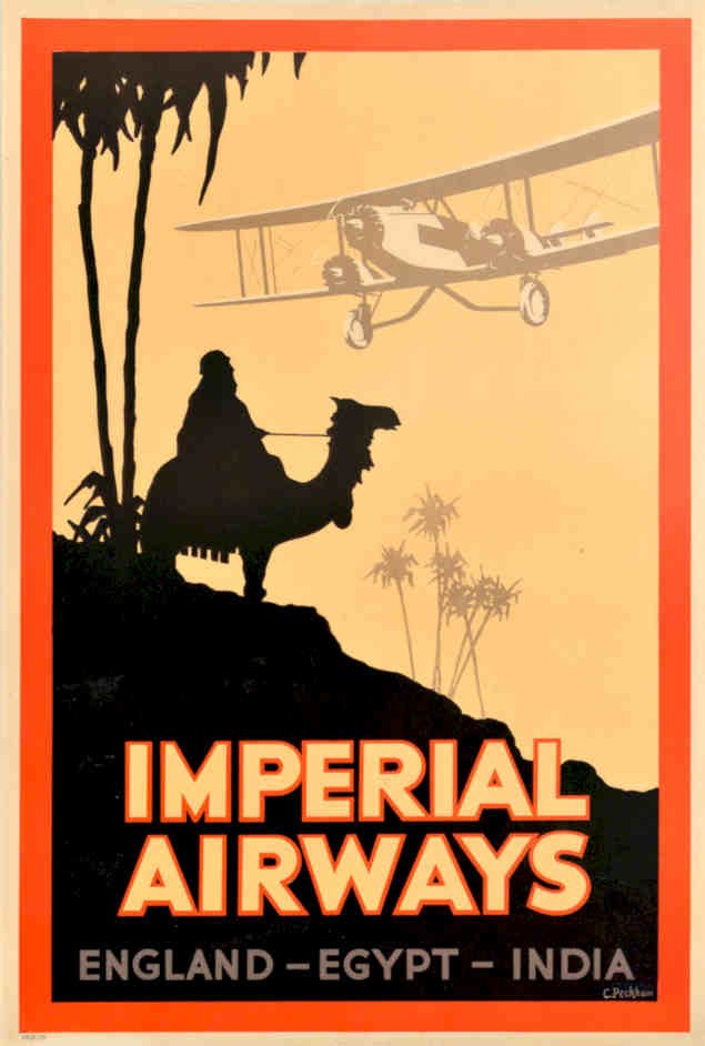 Imperial Airways Camel Vintage Retro Advert Poster A4 Photo Print