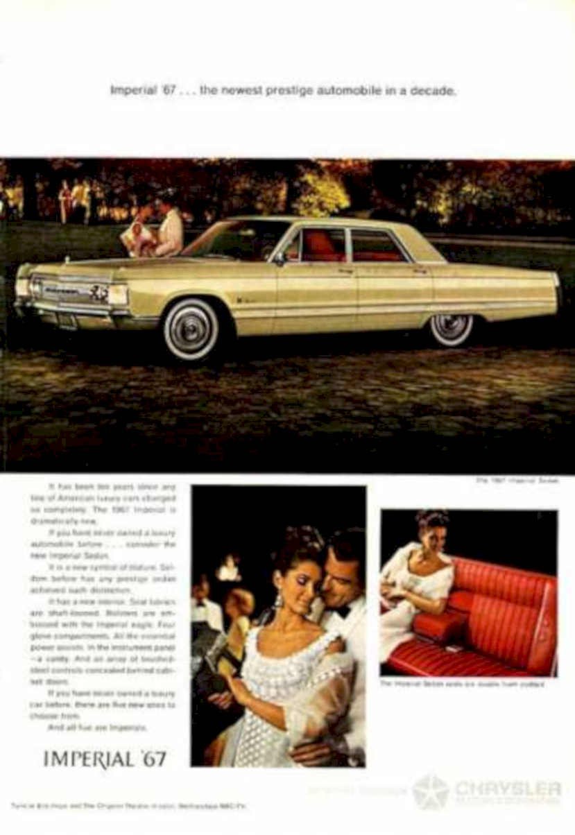 Imperial Sedan Vintage Retro Advert Ads A4 Photo Print